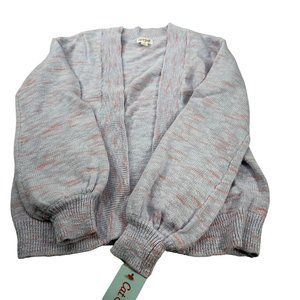 Cat And Jack Girl's Size Large 10-12 Sweater Open Front Cardigan Purple New